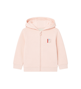 Baby Logo Embroidered Zip-Up Hoodie