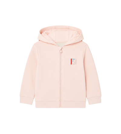 Baby Logo Embroidered Zip-Up Hoodie