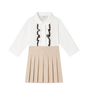 Kids Dress White/Beige