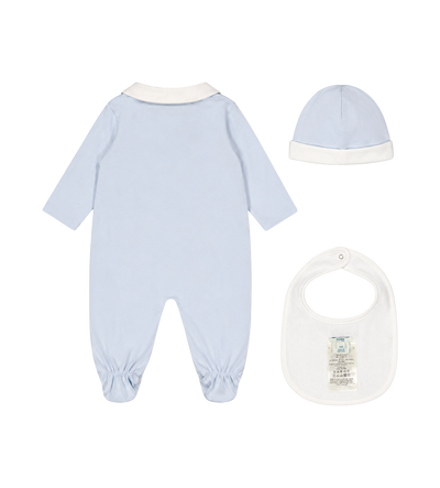 Fendi Kids Driedelige Baby Set in Blauw
