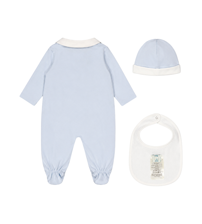 Fendi Kids Driedelige Baby Set in Blauw