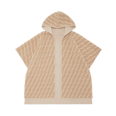 Kids Reversible Jersey Junior Cape in Beige