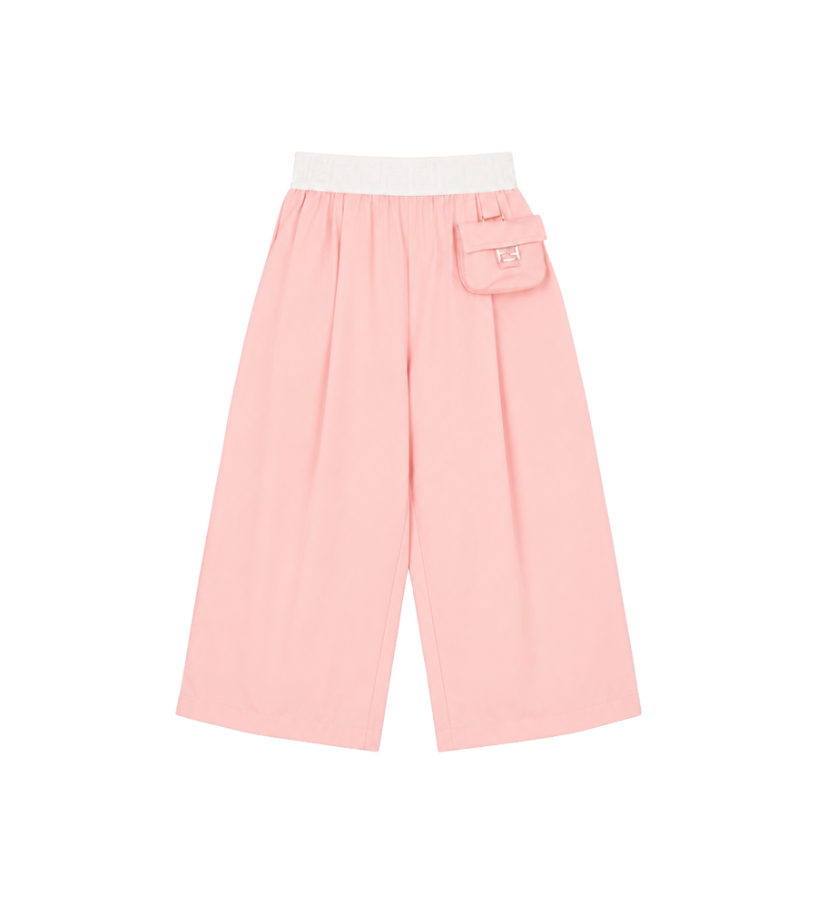 Fendi Kids Shorts with Baguette Pocket in Pink