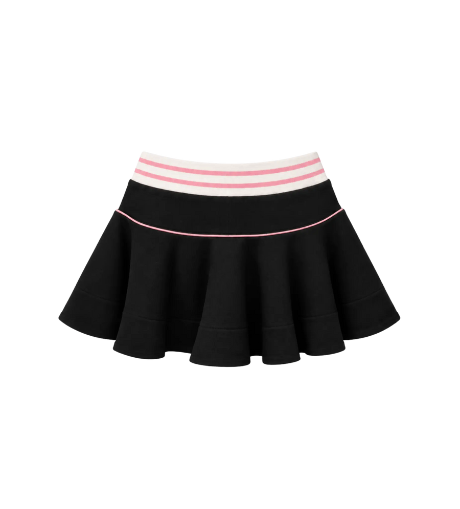 Kids Logo Trim Skirt black