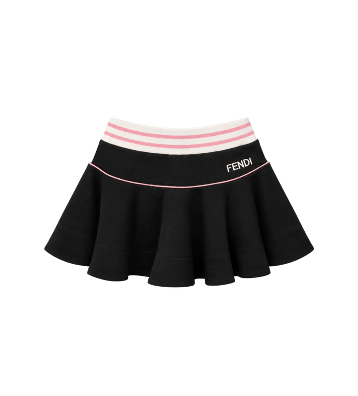 Kids Logo Trim Skirt black