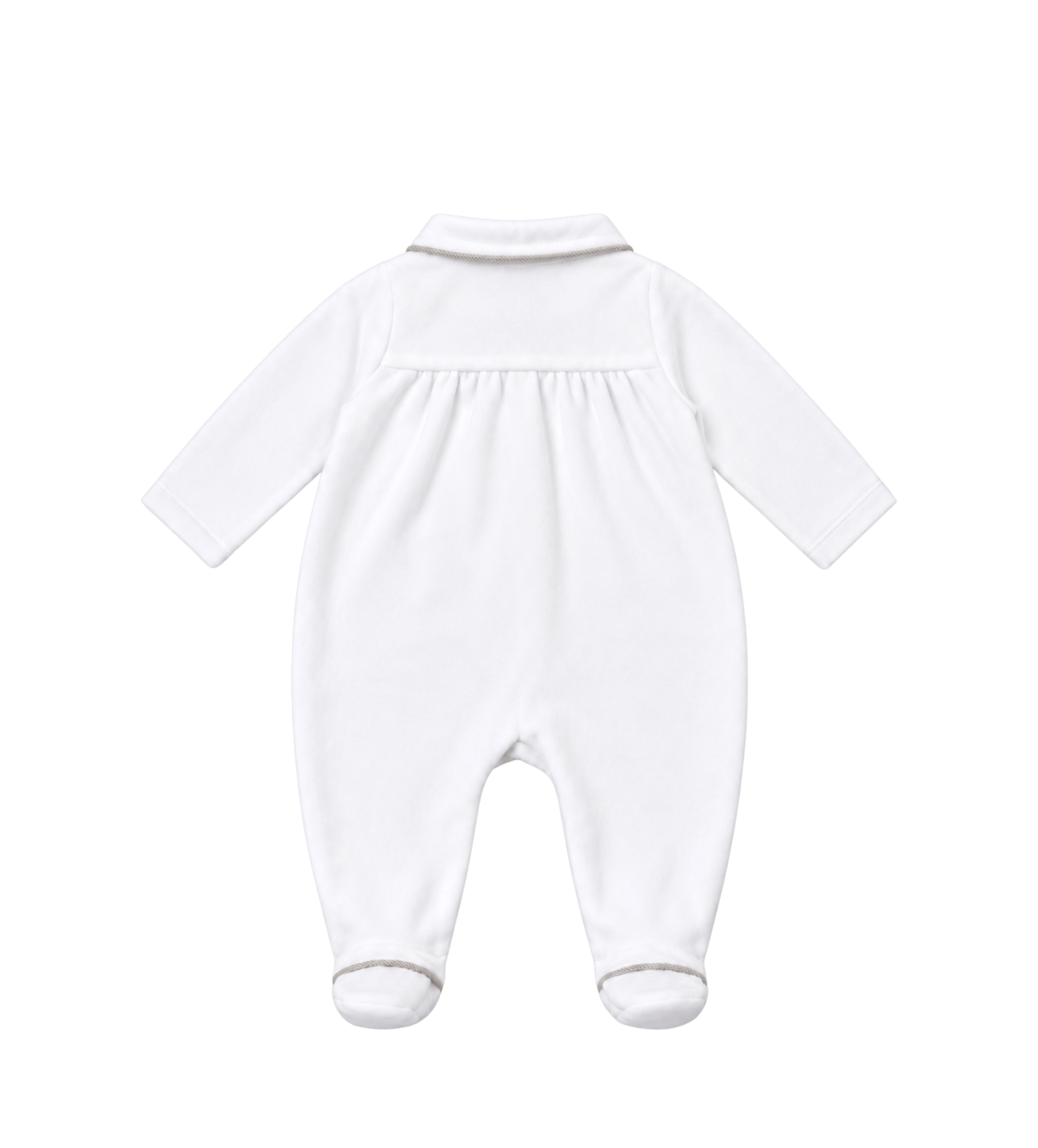 Romper verso hart eco bont wit-beige