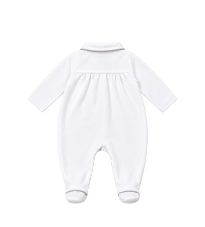Romper verso hart eco bont wit-beige