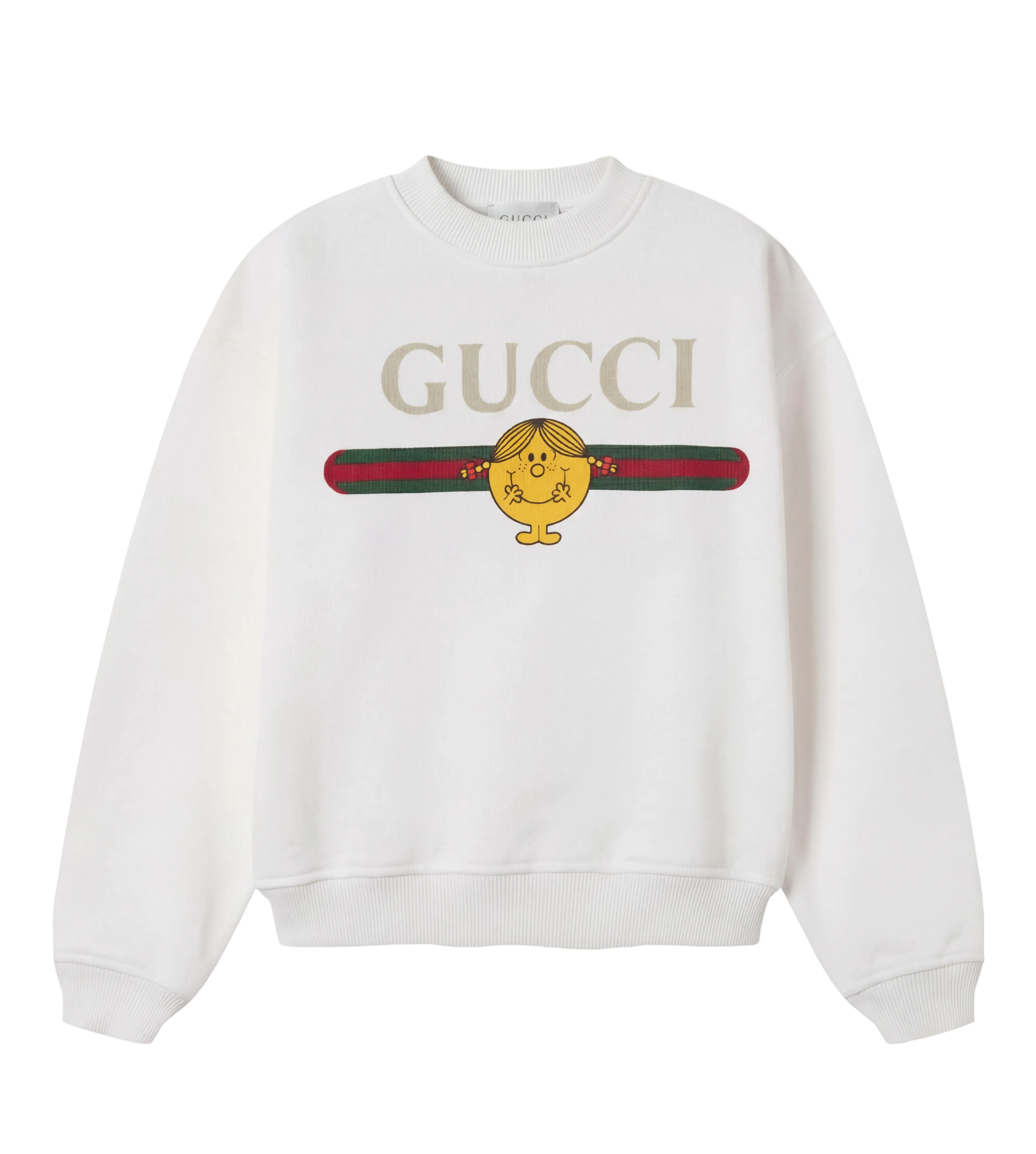 Gucci children's cotton sweatshirt with print in White