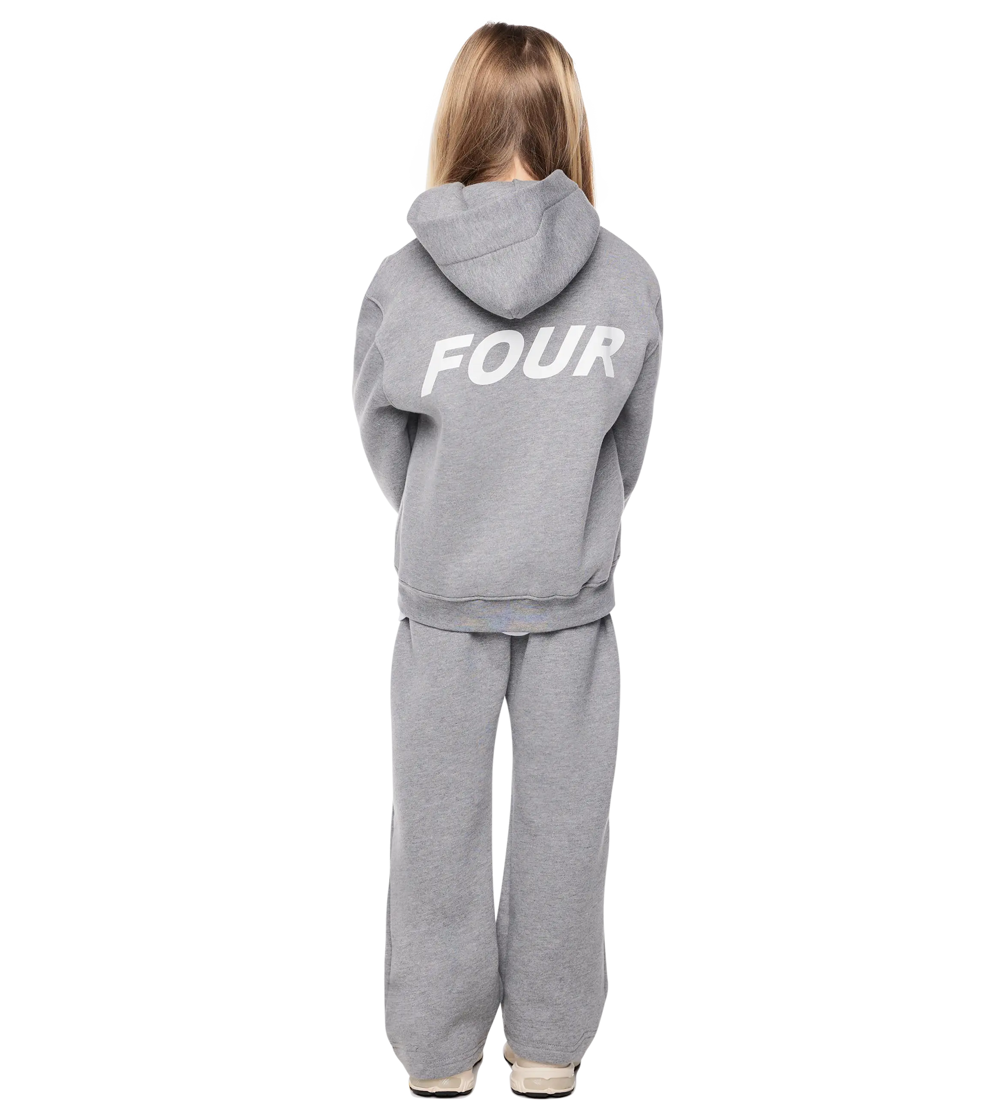 Reconstructed Circles Zip Up Hoodie Grijs Melange