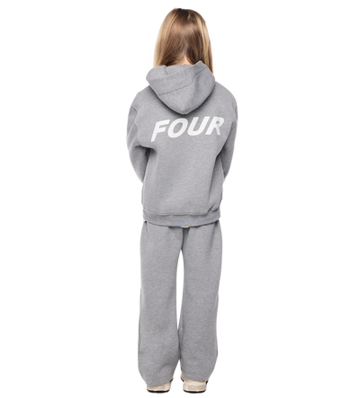 Reconstructed Circles Zip Up Hoodie Grijs Melange