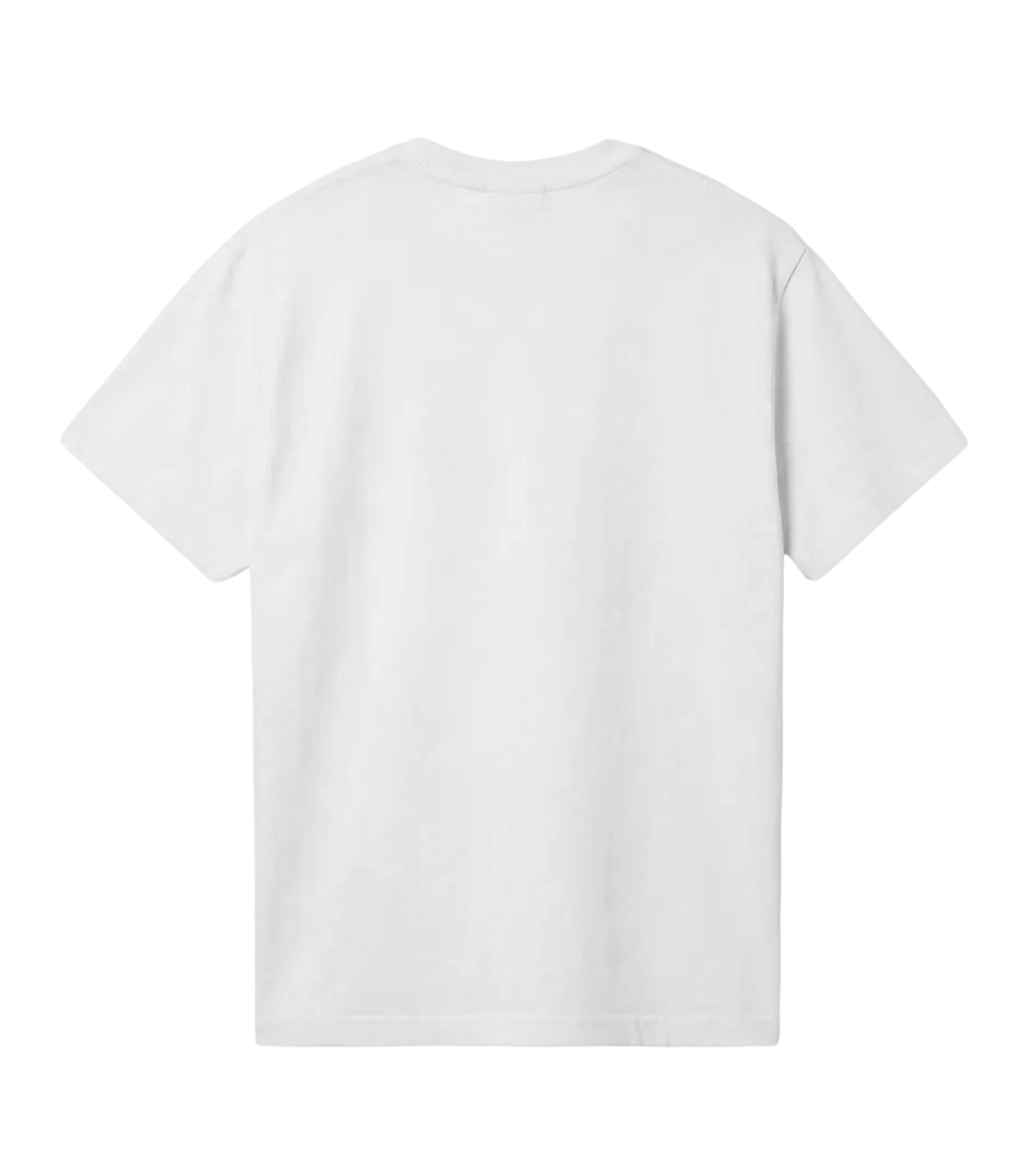 Stone Island Compass-Patch T-Shirt in White with white badge (Kids)