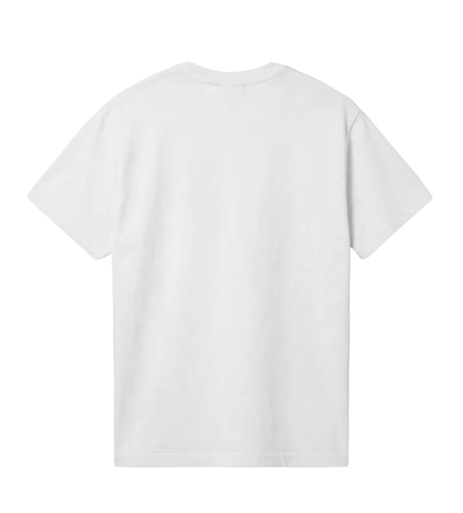 Stone Island Compass-Patch T-Shirt in White with white badge (Kids)