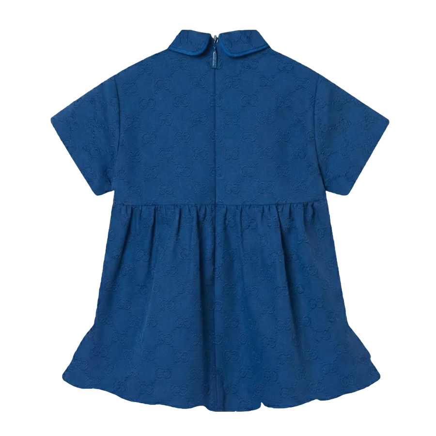Gucci Baby GG cotton dress in Blue