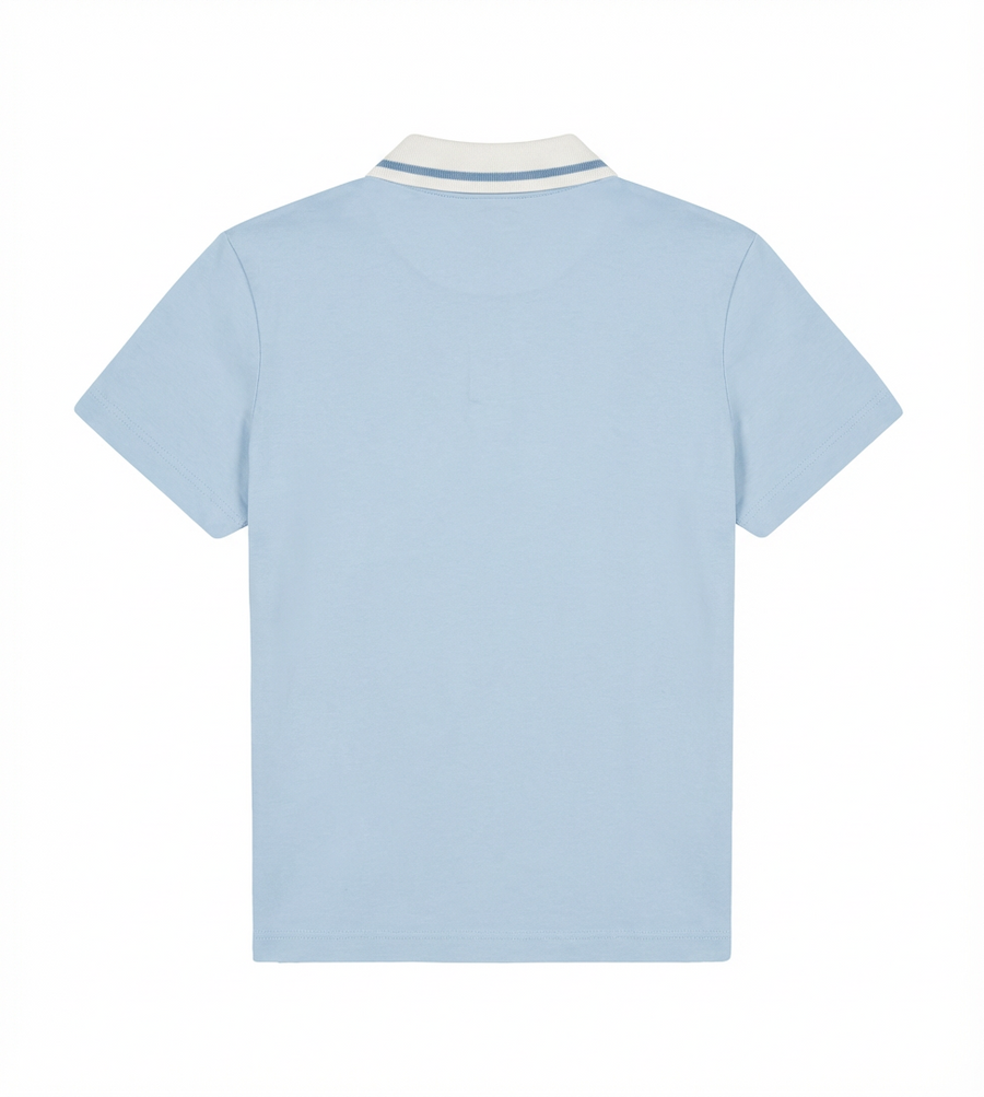 Fendi Polo Jersey in Light Blue