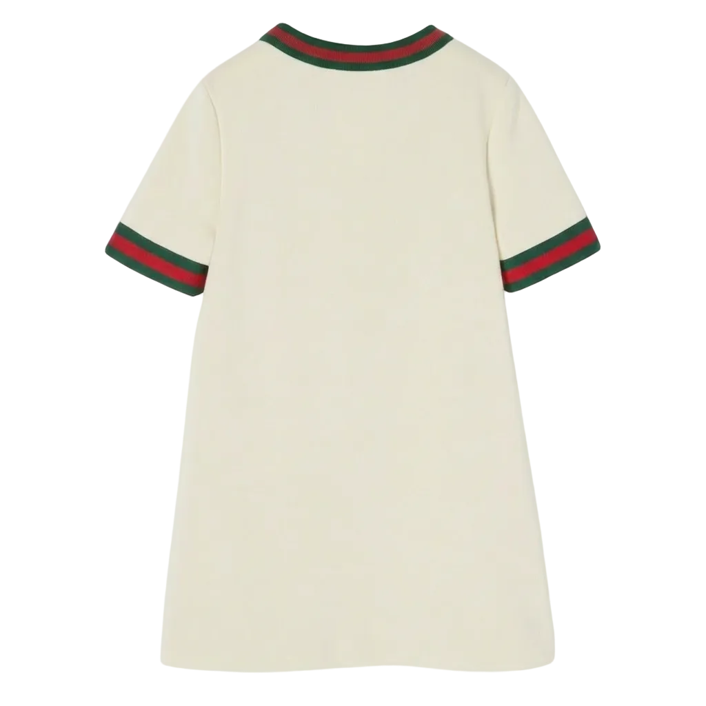 Gucci Katoenen kinderjurkje met Horsebit in Wit