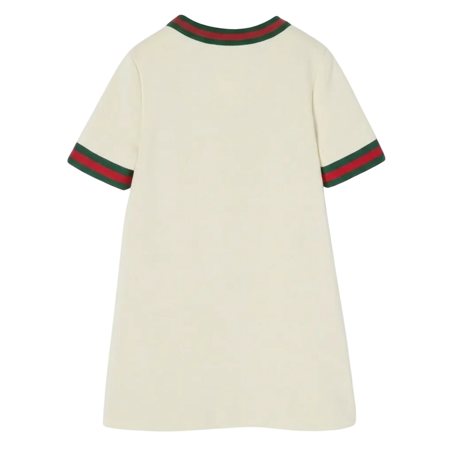 Gucci Katoenen kinderjurkje met Horsebit in Wit