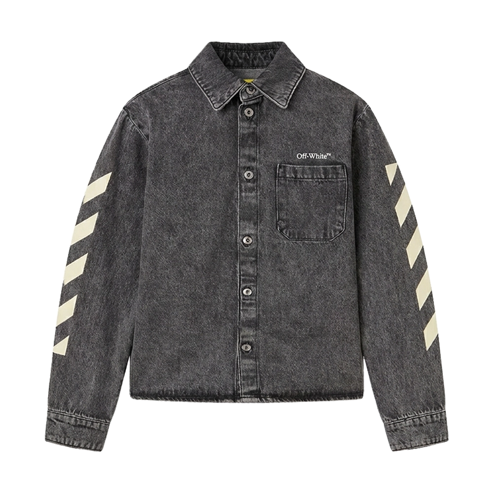 Off-White Denim Shirt in Black