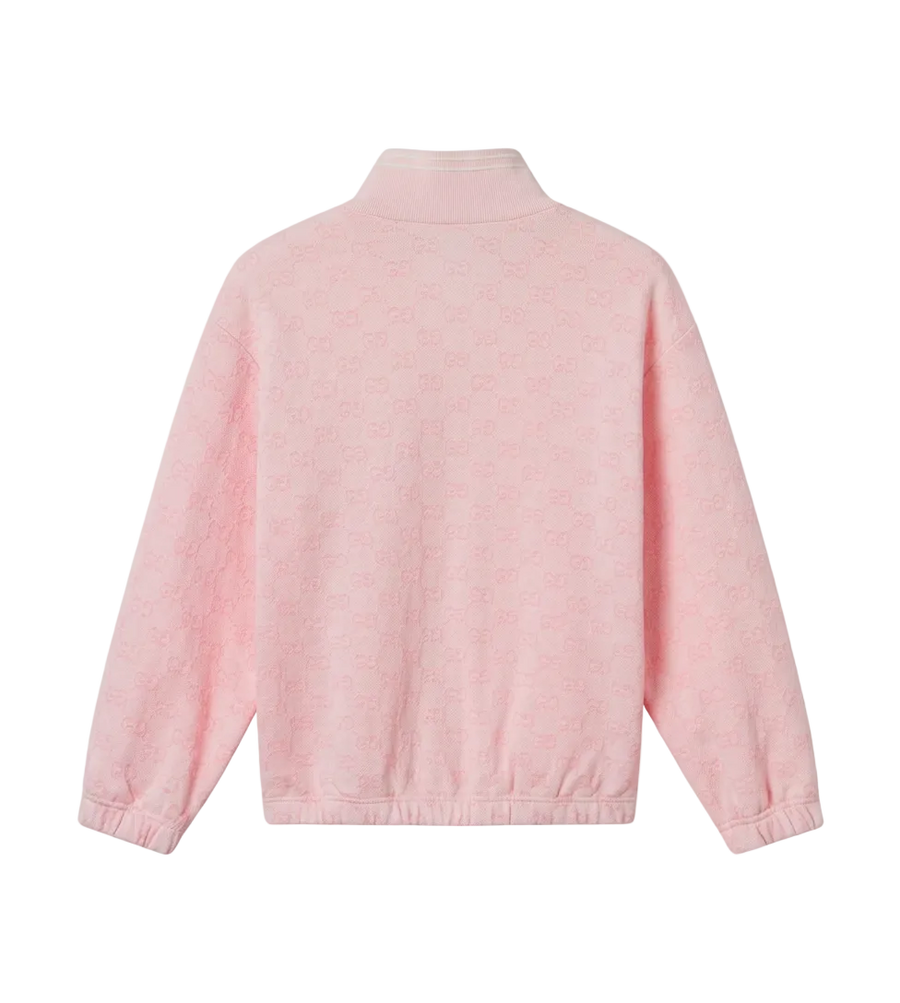 Gucci children's GG cotton zip jacket in Light Pink