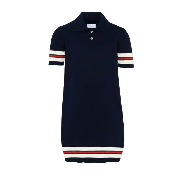 Gucci Kids Webstreepjurk in blauw