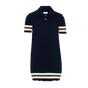 Gucci Kids Webstreepjurk in blauw