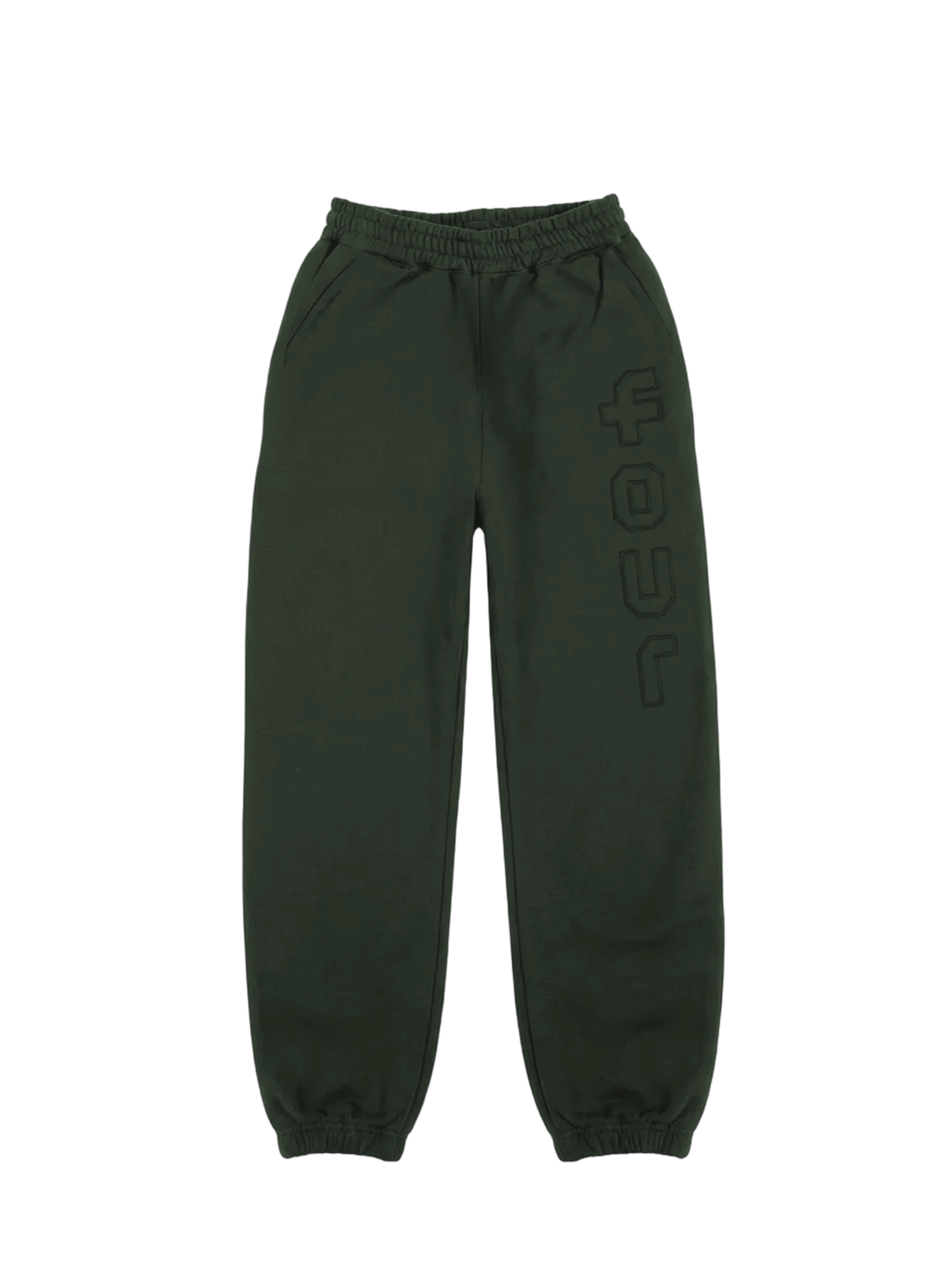 4 Patch Wide Leg Cuffed Pants Army Green