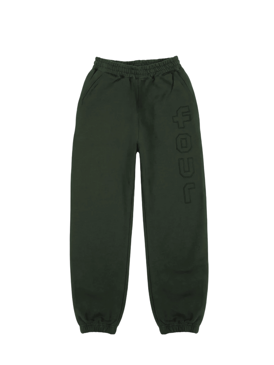 4 Patch Wide Leg Cuffed Pants Army Green