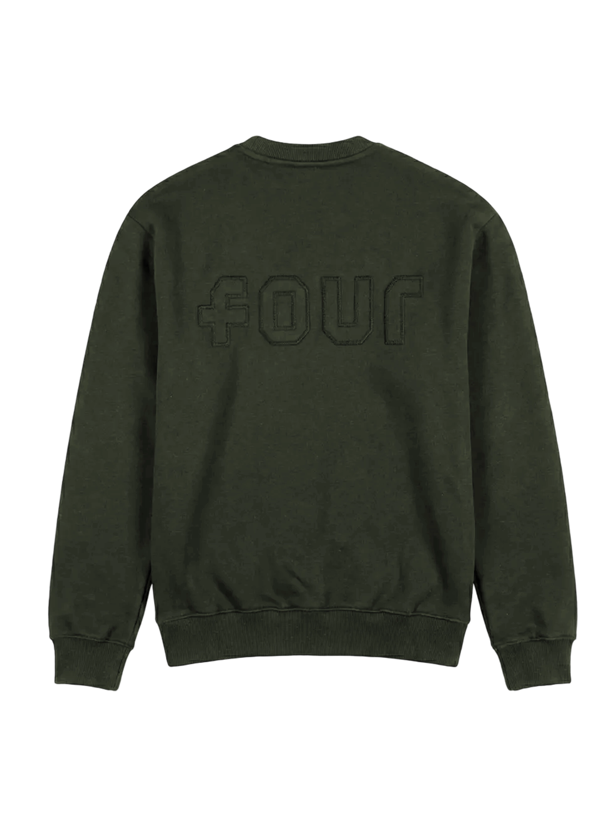 4 Patch Crewneck Army Green