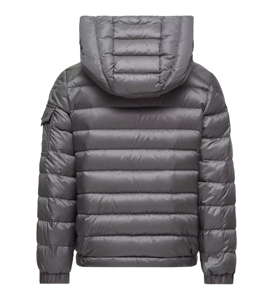 Moncler Lauros Hooded Down Jacket in Grey (Kids)