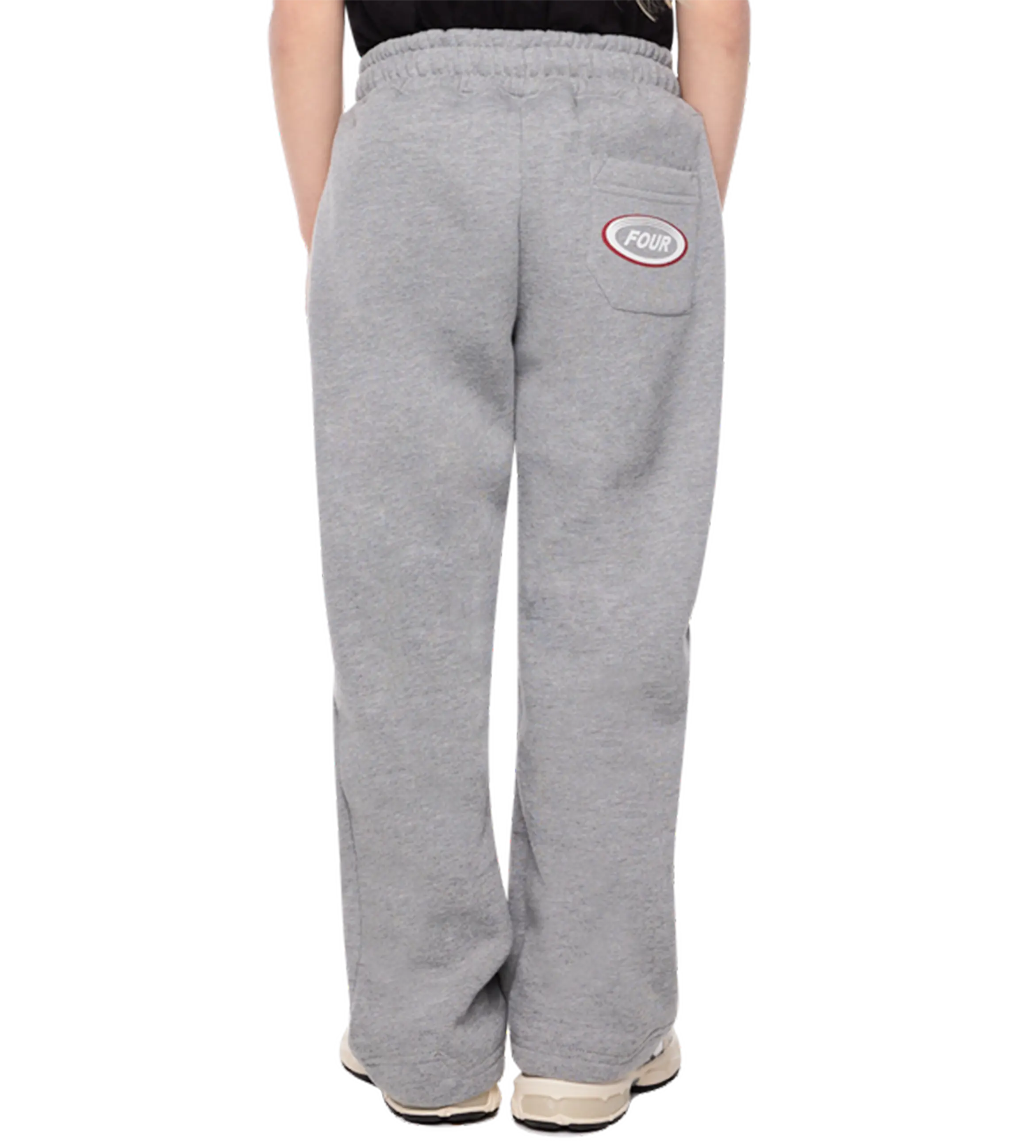 Reconstructed Circles Straight Leg Pants Grey Melange