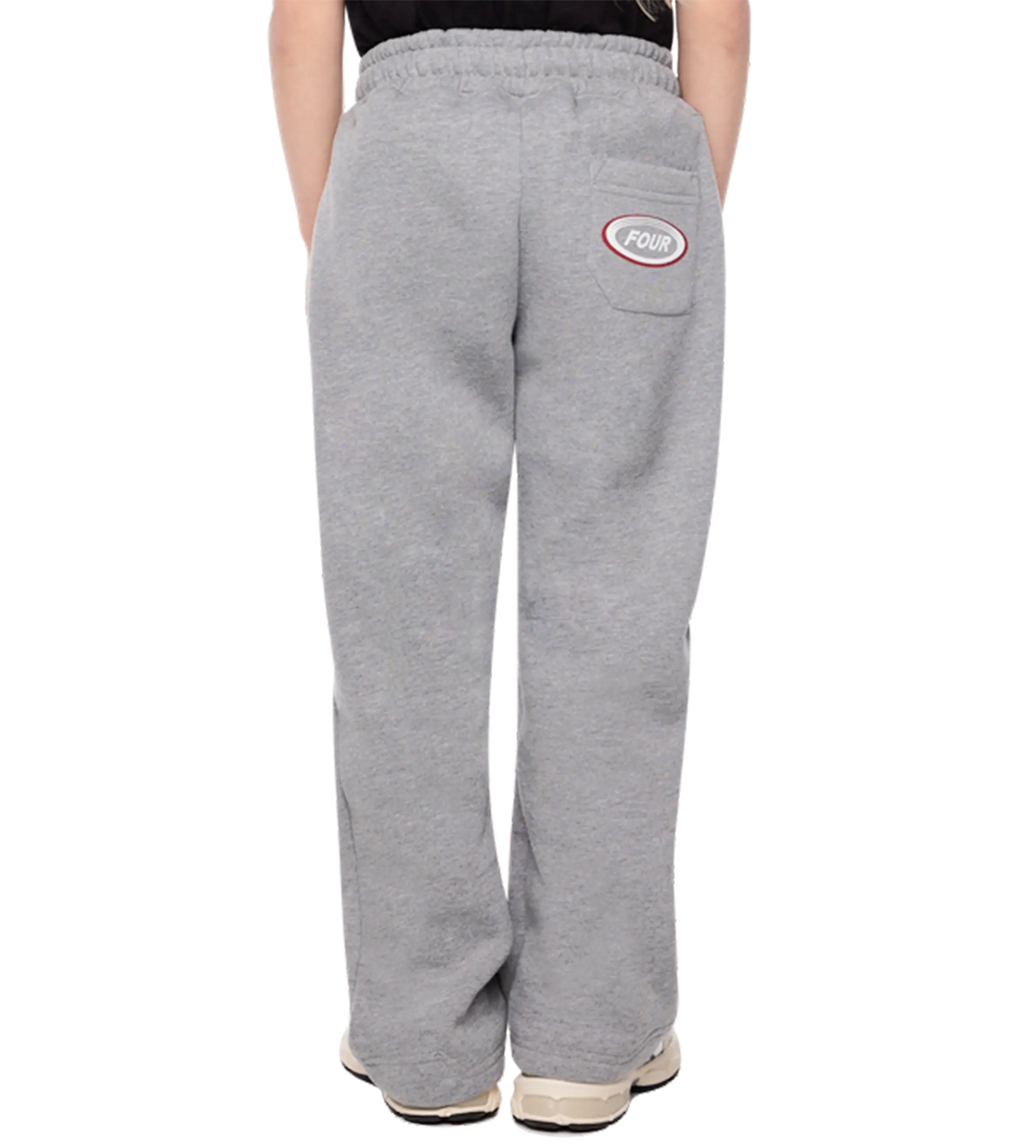Reconstructed Circles Straight Leg Pants Grey Melange