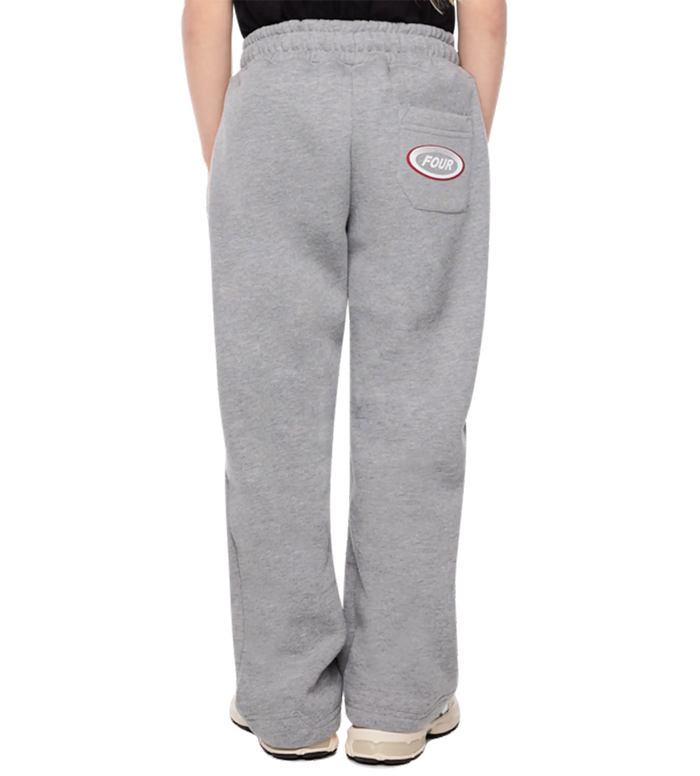 Reconstructed Circles Straight Leg Broek Grijs Melange
