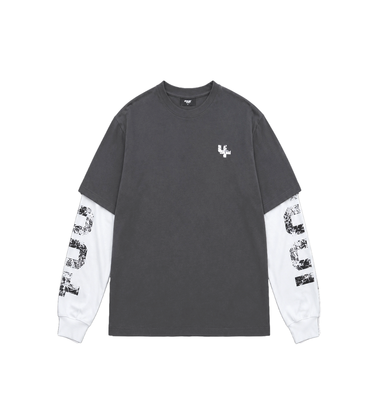 Four Everyone DL Longsleeve Wit/Asfalt