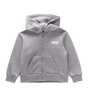 Logo Zip Up Hoodie Melange Grey