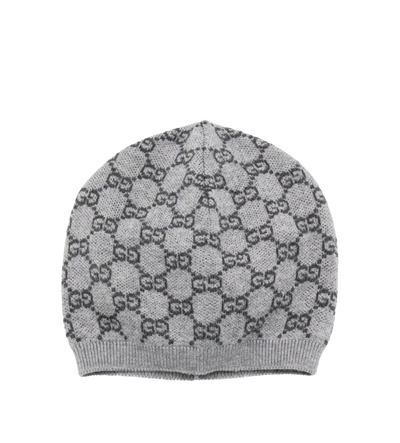 Baby GG Cashmere Hat Grey