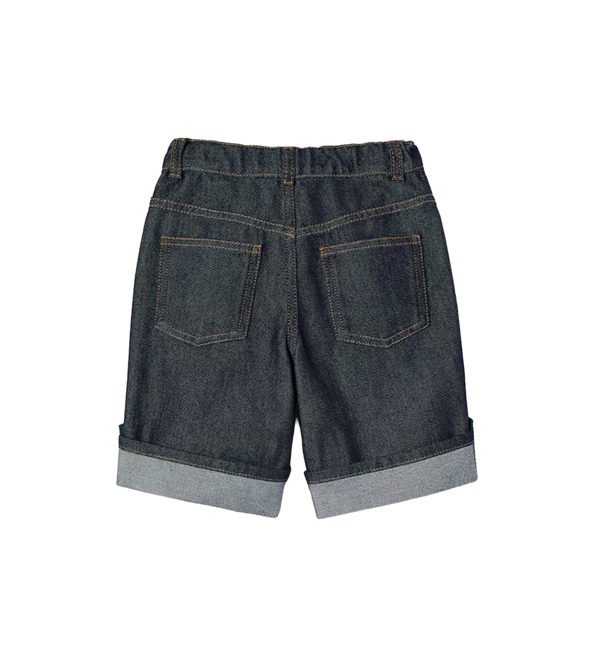 Gucci Kinderdenim Shorts Met Web in Donkerblauw
