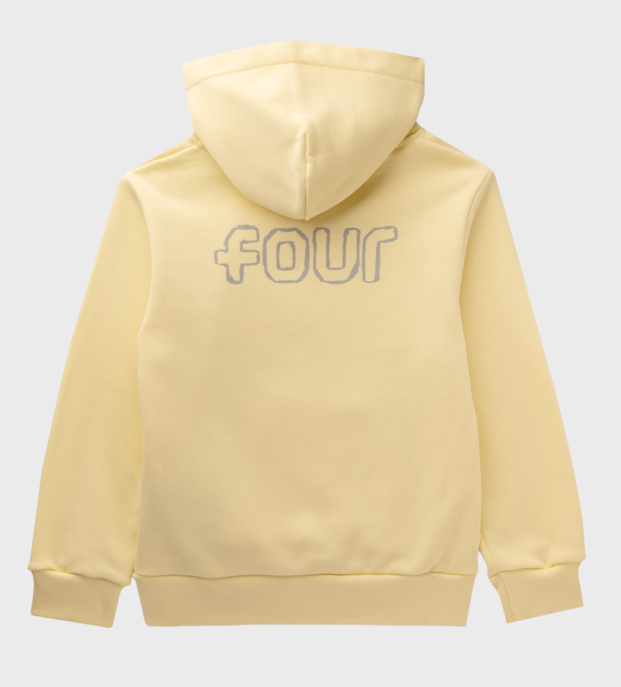 Outline Logo Hoodie Pastel Yellow