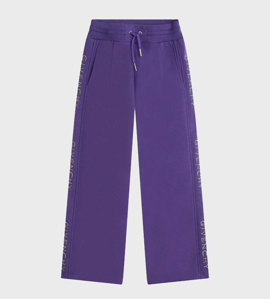 Logo-Embroidered Drawstring Trackpants Violet