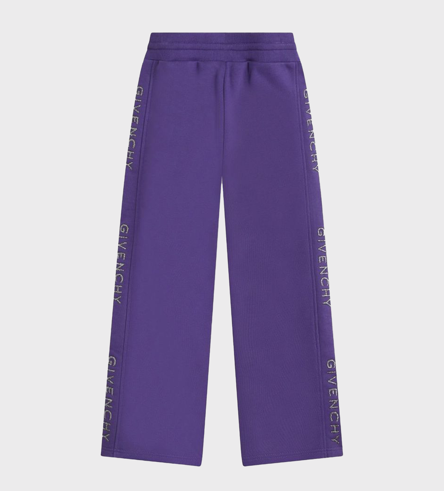 Logo-Embroidered Drawstring Trackpants Violet