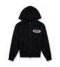 Reconstructed Circles Zip Up Hoodie Zwart