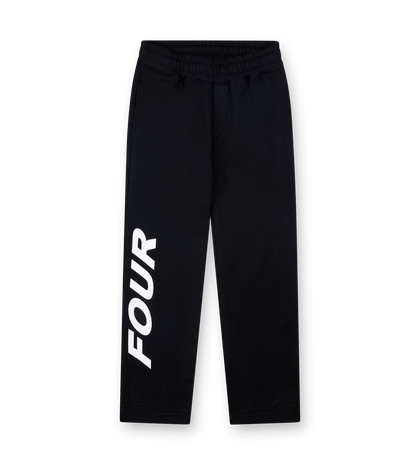 Reconstructed Circles Straight Leg Pants Black