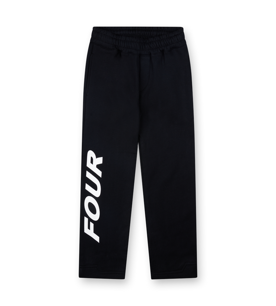 Reconstructed Circles Straight Leg Pants Black