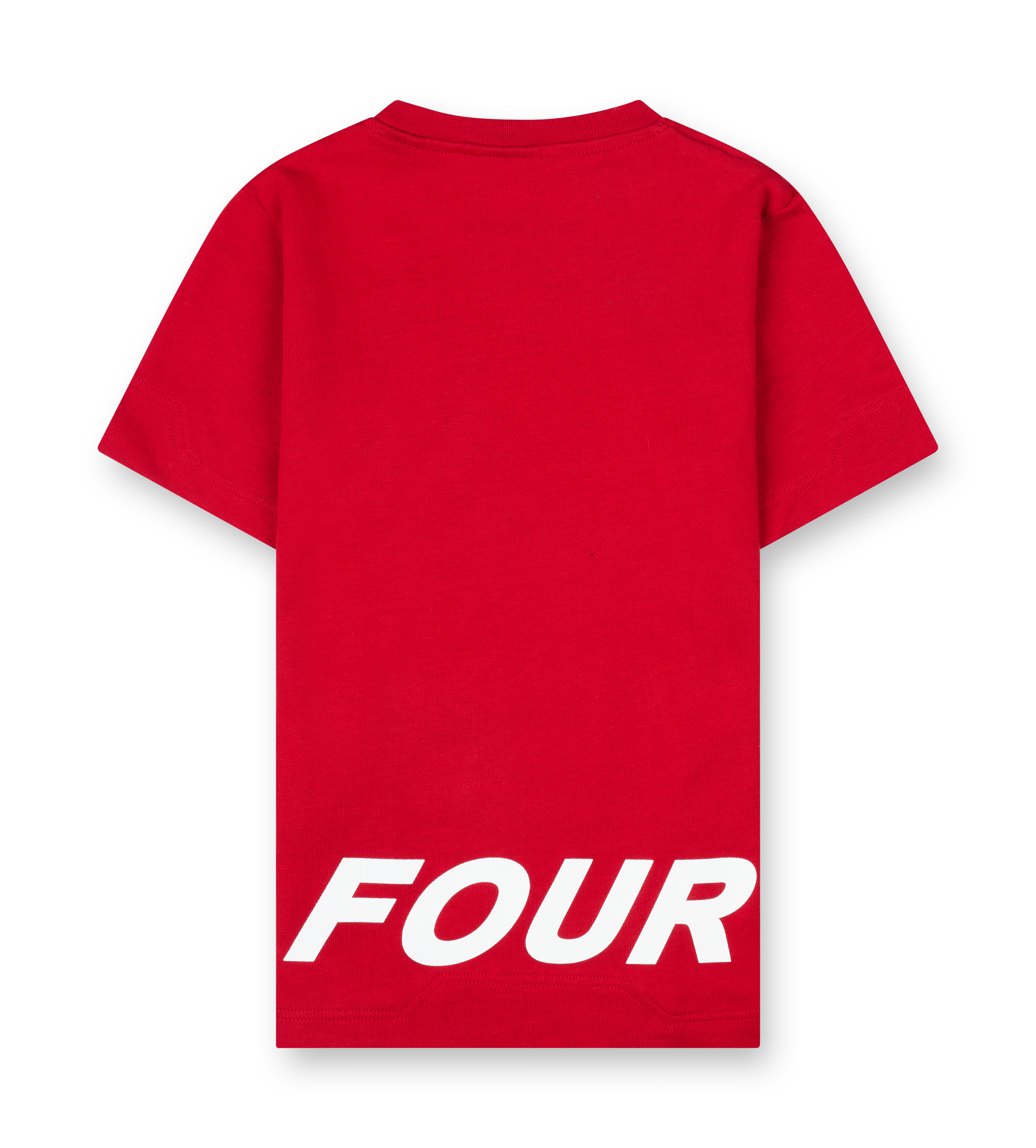 Reconstructed Circles Boxy T-shirt Savy Red
