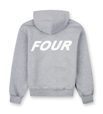 Reconstructed Circles Zip Up Hoodie Grijs Melange