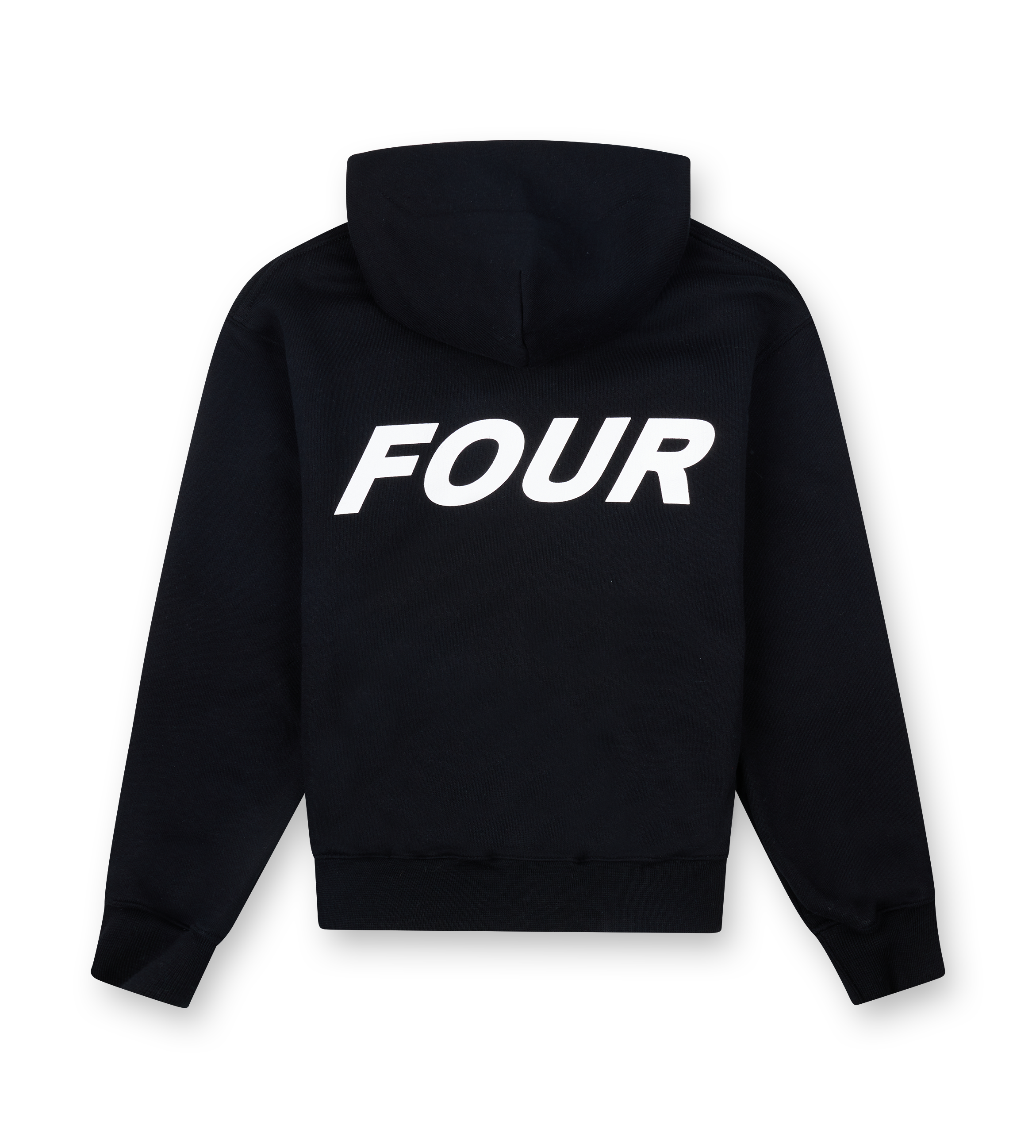 Reconstructed Circles Zip Up Hoodie Black