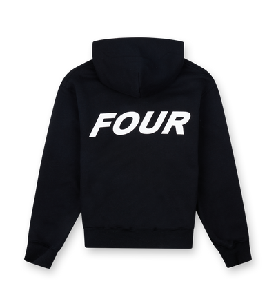 Reconstructed Circles Zip Up Hoodie Zwart