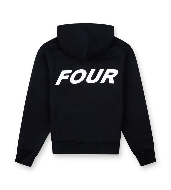 Reconstructed Circles Zip Up Hoodie Zwart