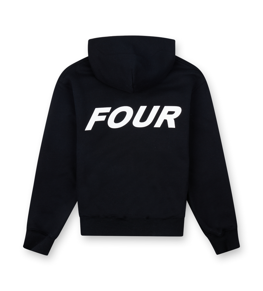 Reconstructed Circles Zip Up Hoodie Zwart