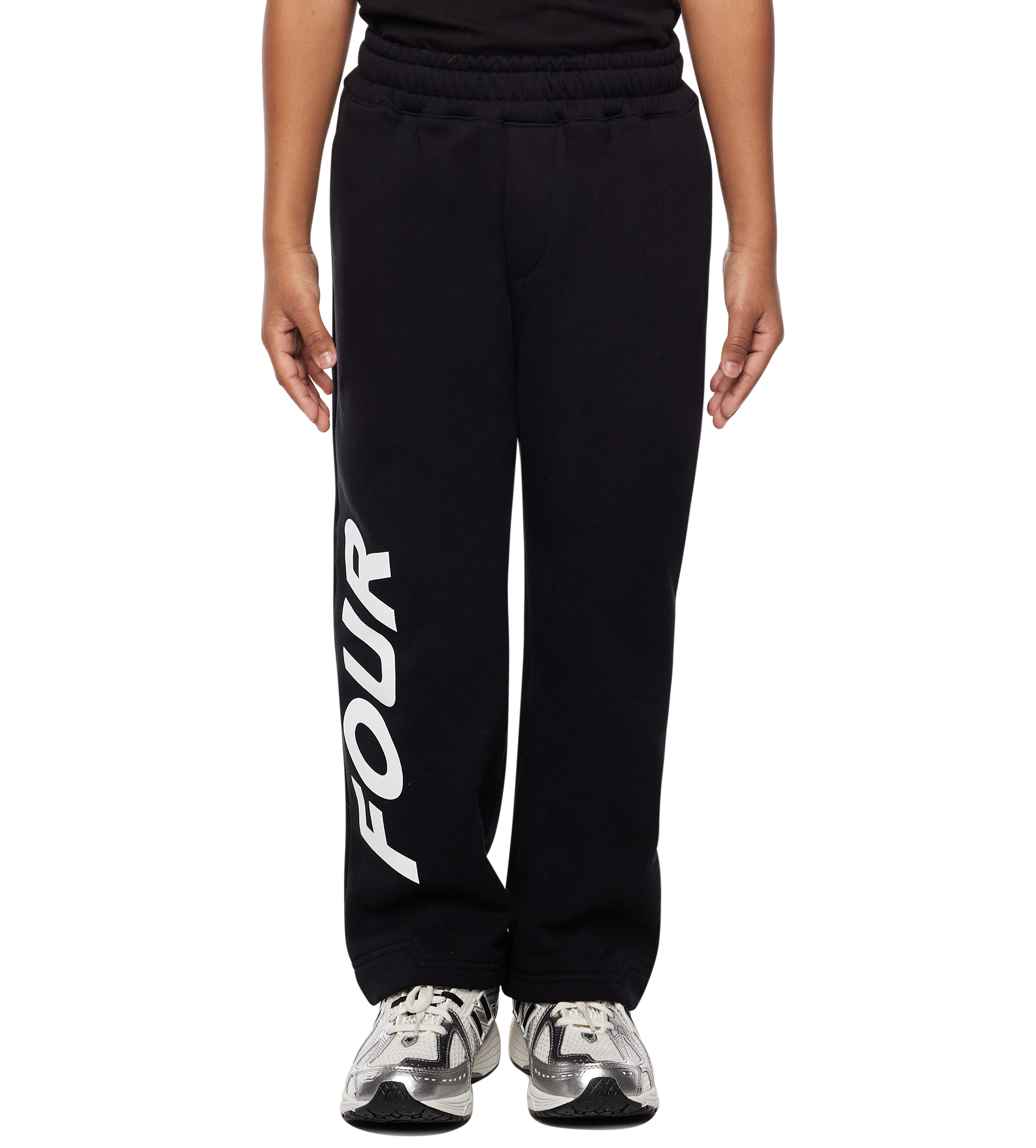 Reconstructed Circles Straight Leg Pants Black