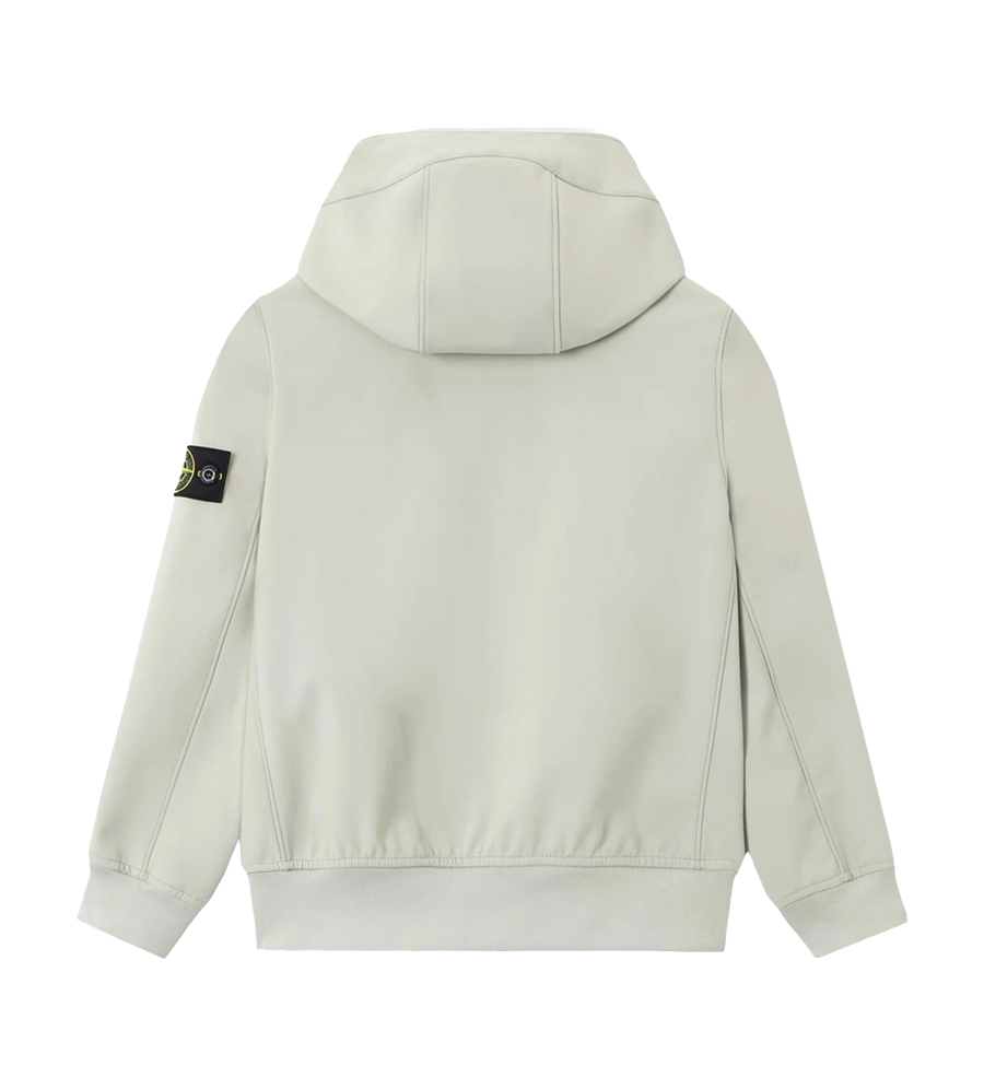 Stone Island Junior Short Parka in Pearl Grey
