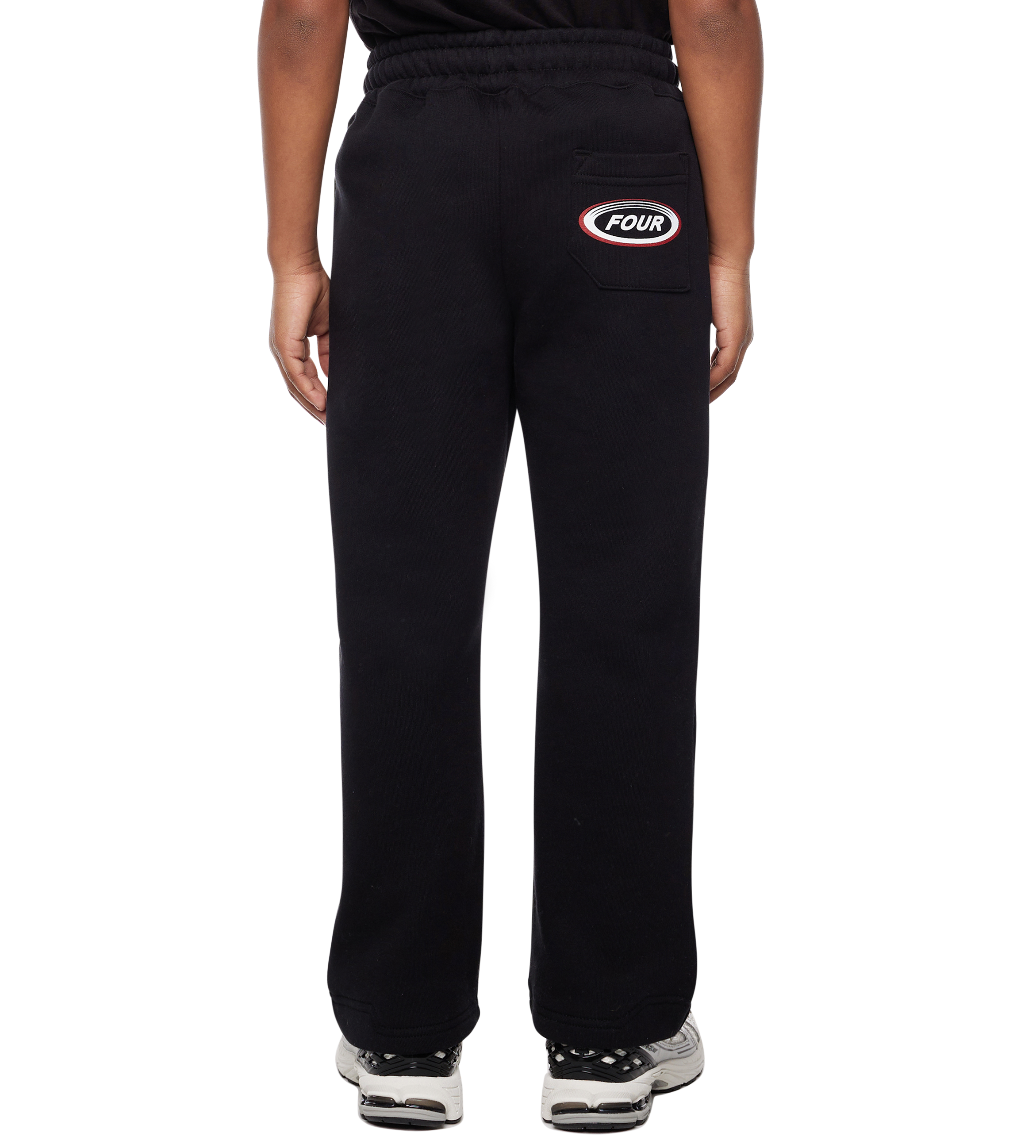 Reconstructed Circles Straight Leg Pants Black